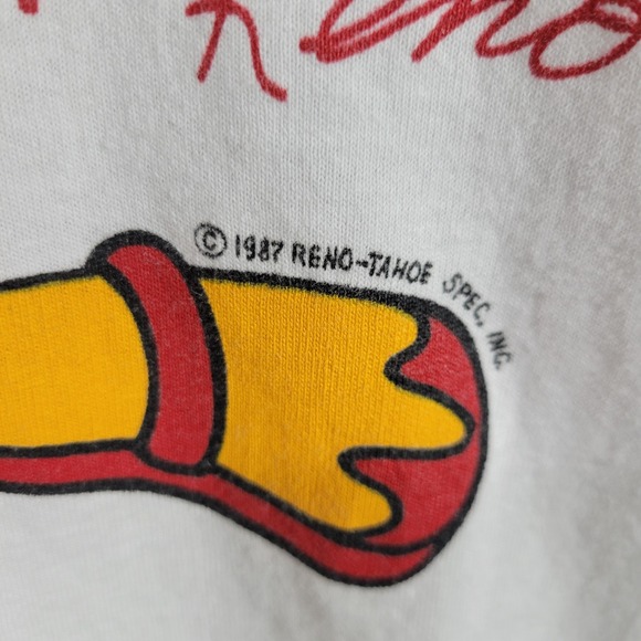 VTG Screen Stars Best T-Shirt Mens XL White Cotton Not Playing With A Full Duck - Picture 6 of 9